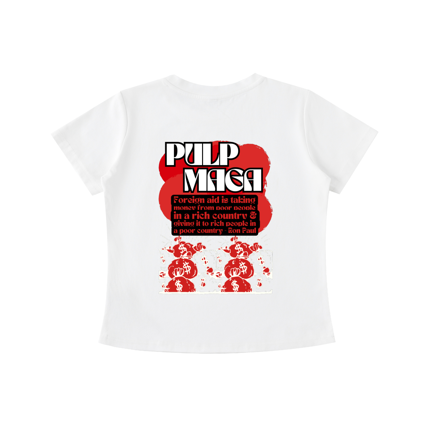 EXPORTING POVERTY - Vintage Wash Slim Baby Tee