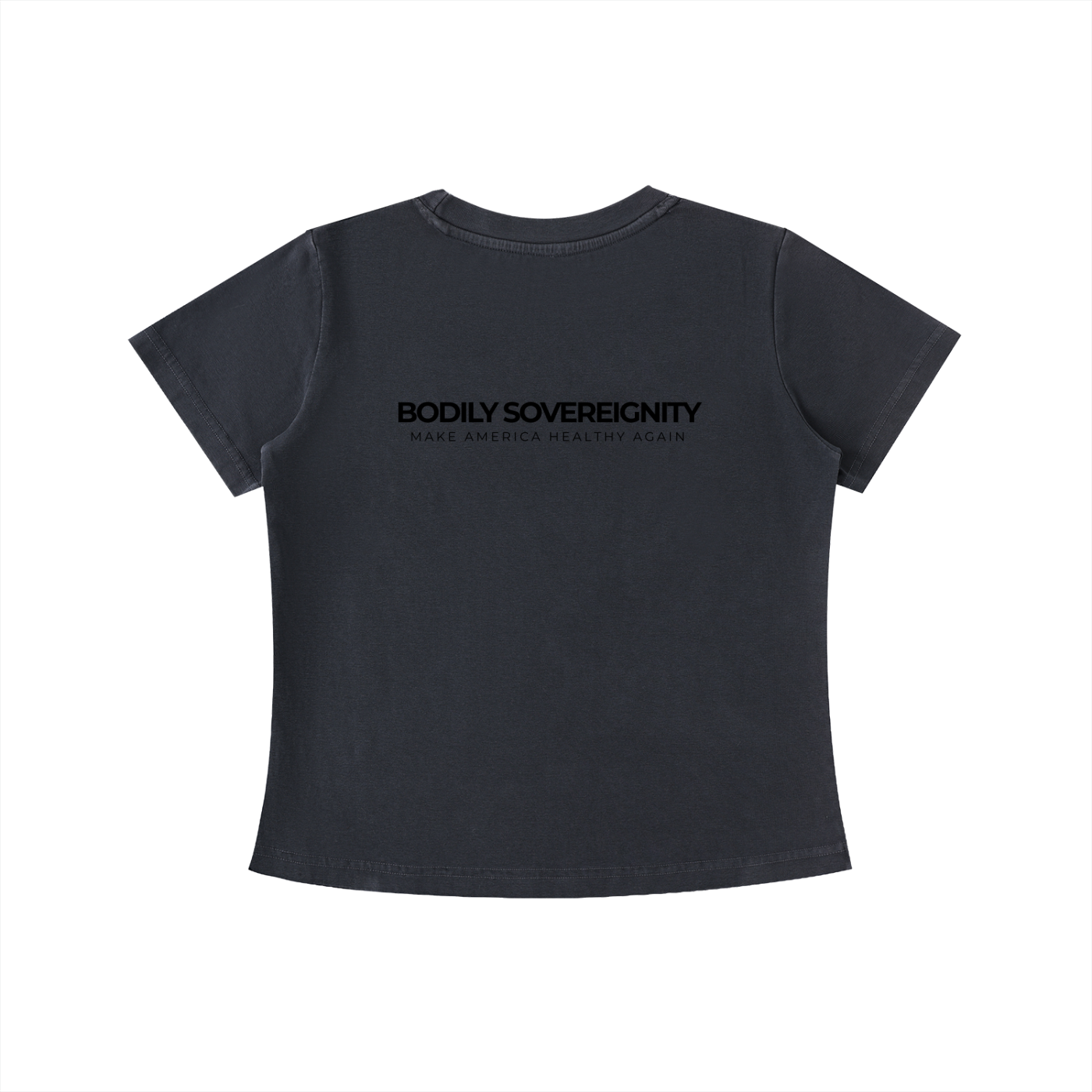 BODILY SOVEREIGNITY - Vintage Wash Slim Baby Tee