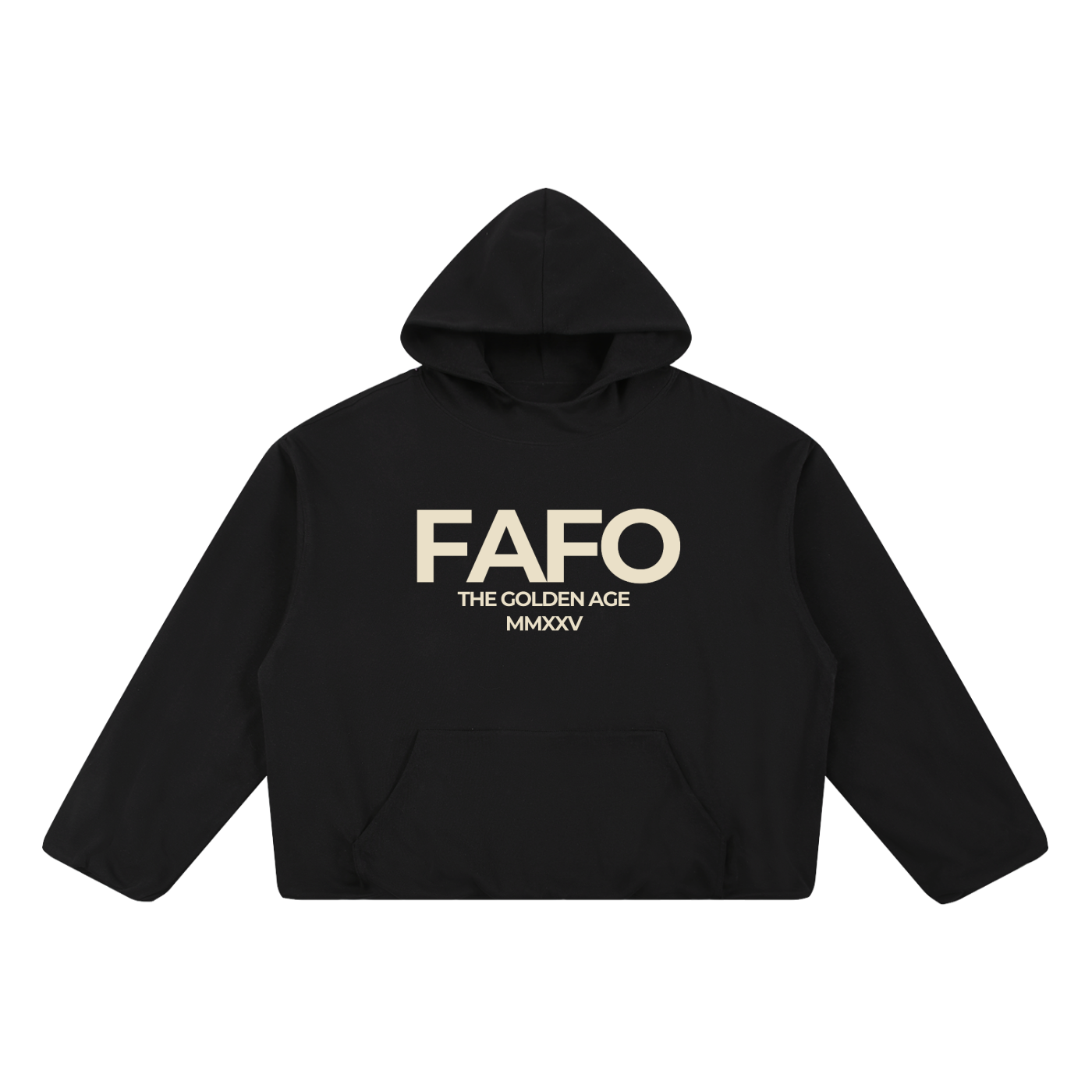 FAFO - Unisex Boxy Gather-Hem Hoodie