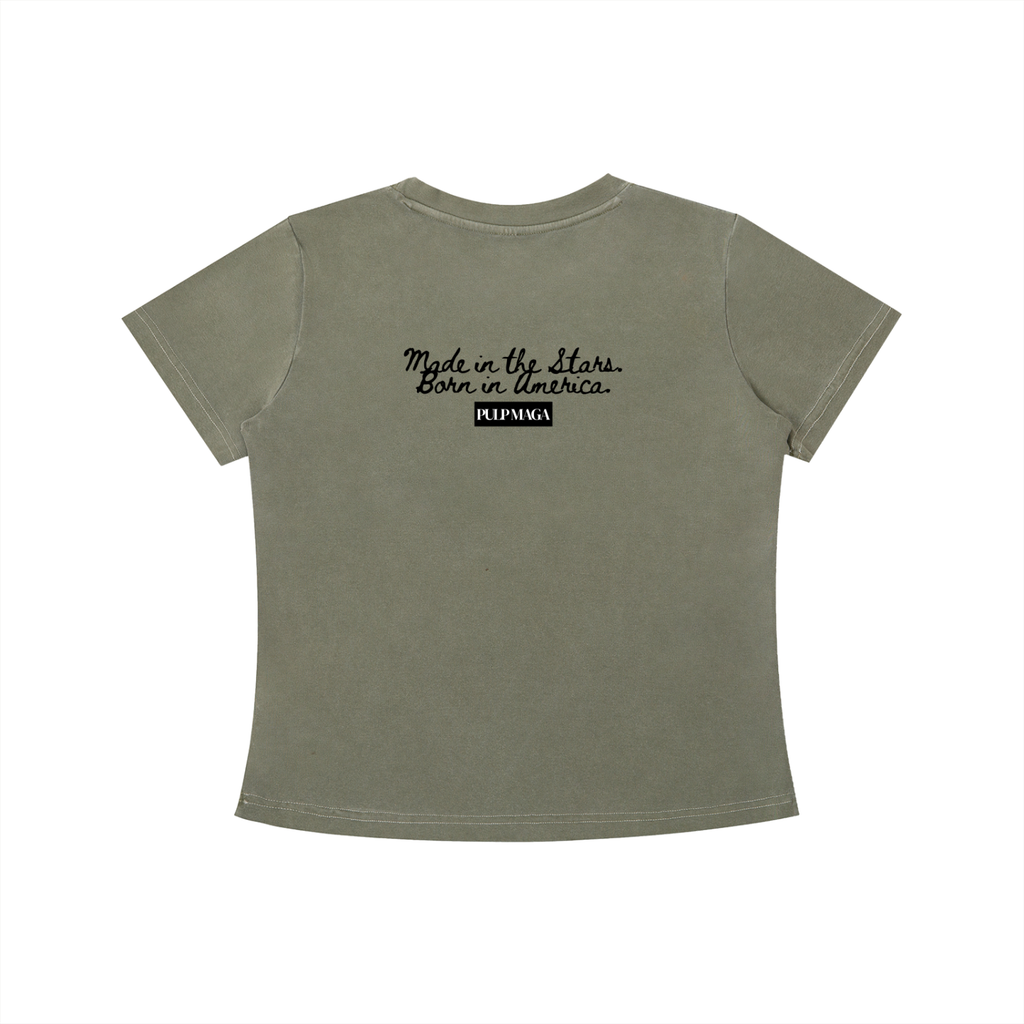 STARBORN AMERICAN GRAPHIC - Vintage Wash Slim Baby Tee