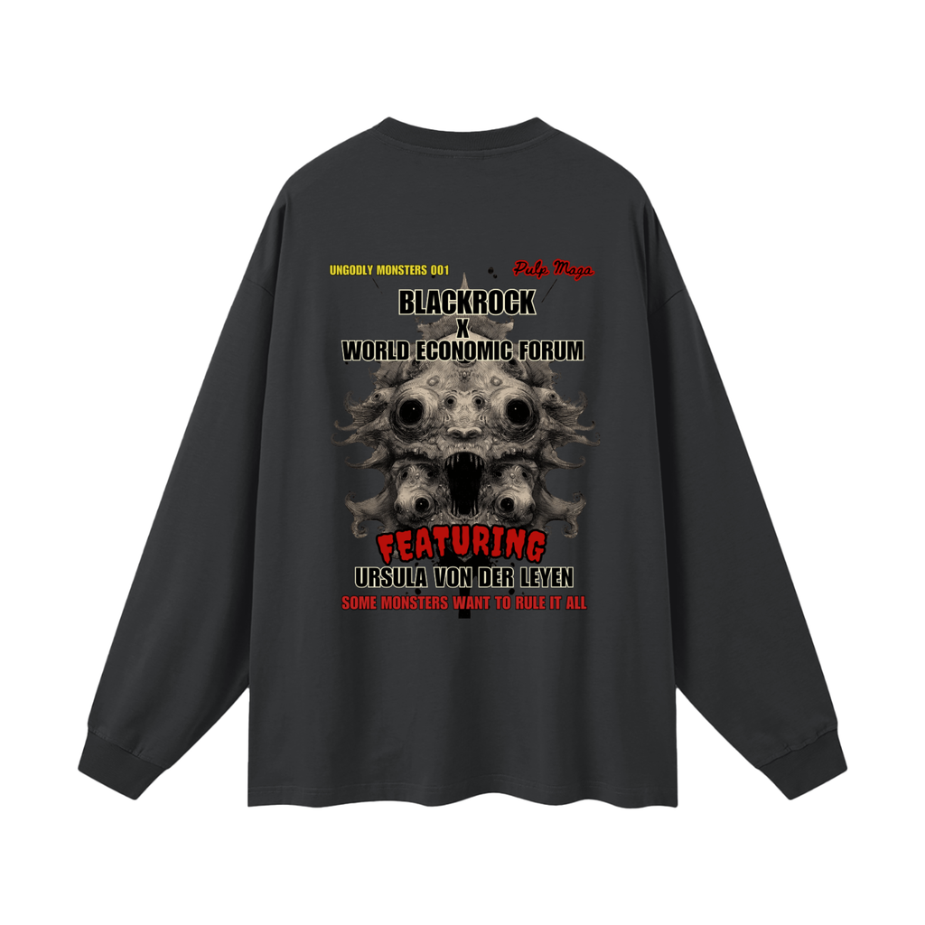BLACKROCK - Oversized Streetwear Long Sleeve Tee