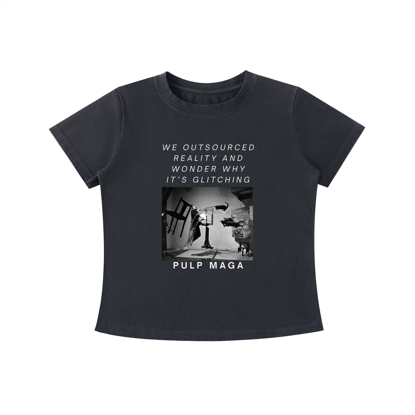 ERROR 404: REALITY NOT FOUND - Vintage Wash Slim Baby Tee