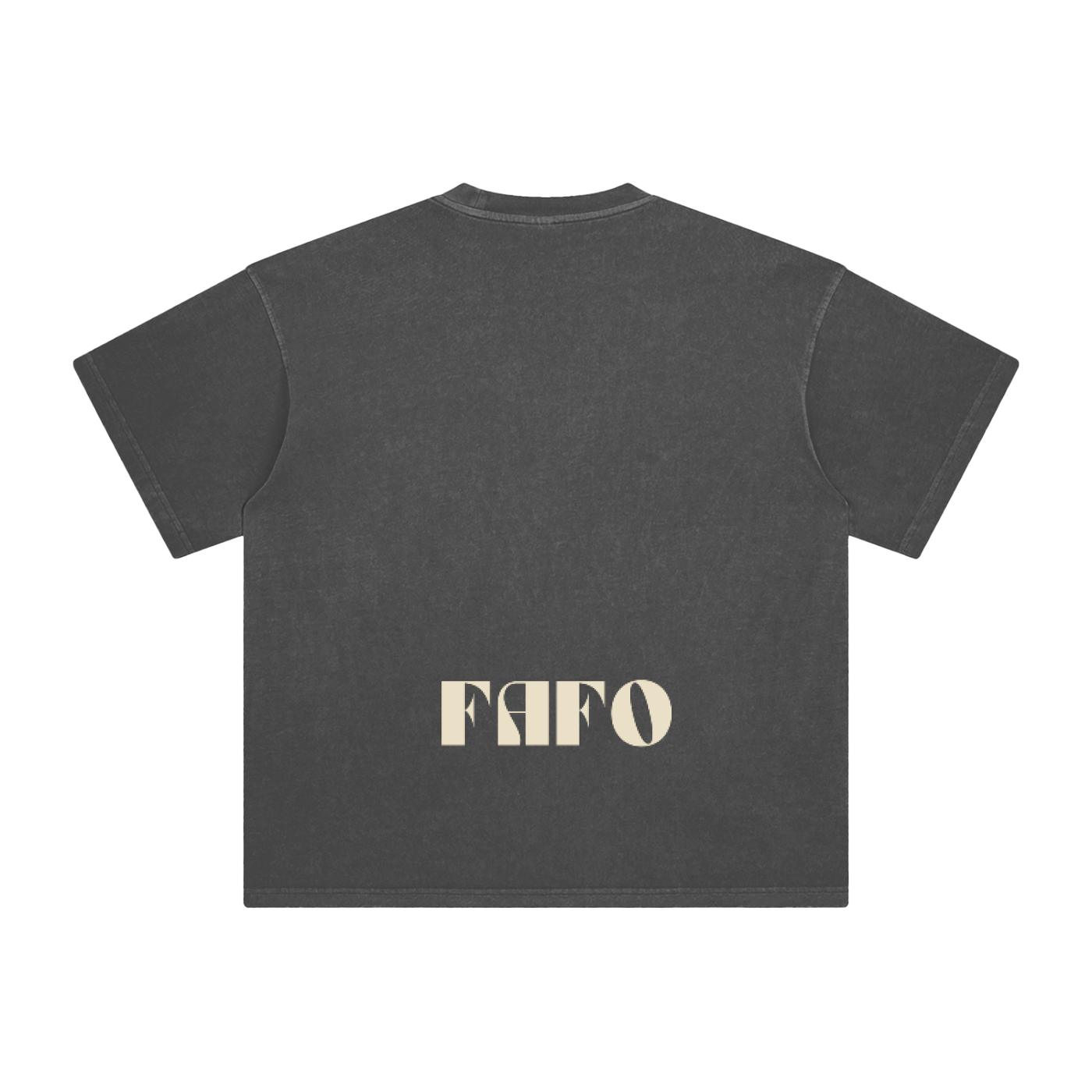 dark gray vintage washed fuck around and find out t-shirt in cult gaia font for gen-z trump lovers