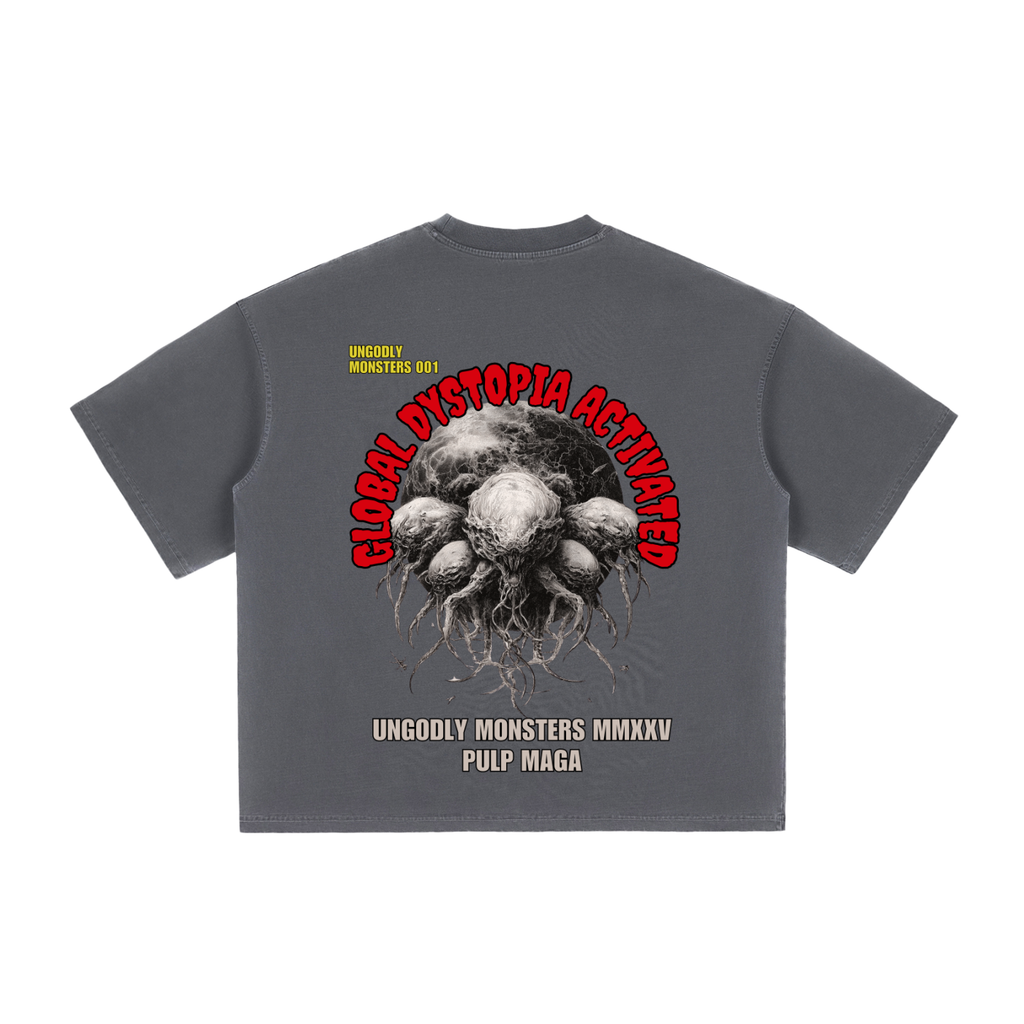 GLOBAL DYSTOPIA - Vintage Washed Boxy T-Shirt