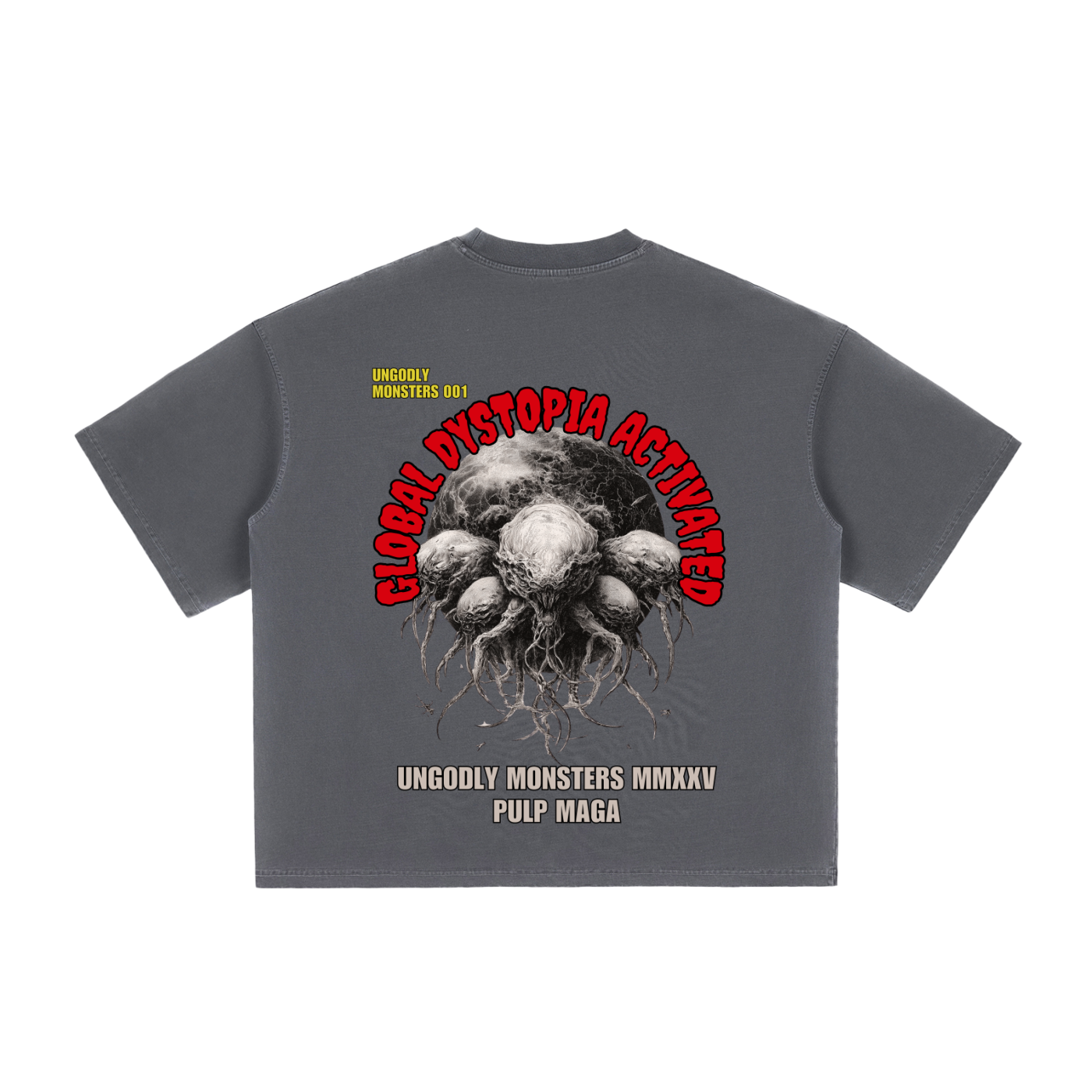 GLOBAL DYSTOPIA - Vintage Washed Boxy T-Shirt