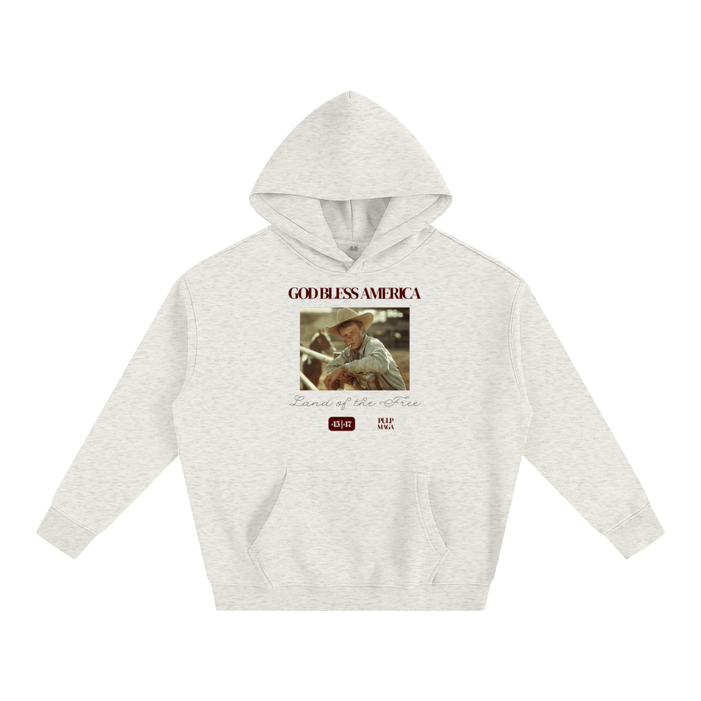 GOD BLESS AMERICA - Unisex Fleeced Oversized Hoodie