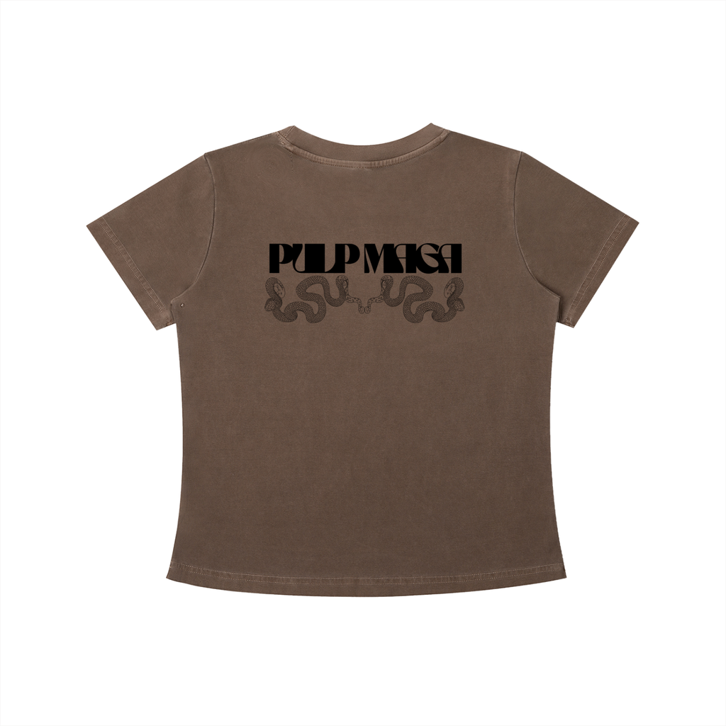 CAPITALISM LOOKS GOOD ON ME - Vintage Wash Slim Baby Tee