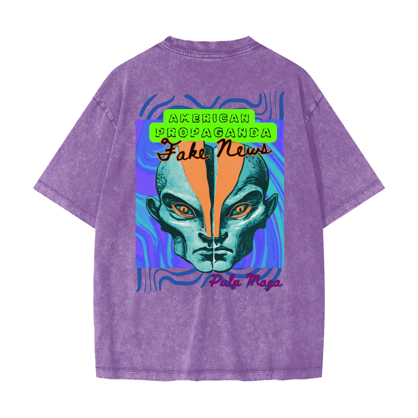 FAKE NEWS - Heavyweight Snow Washed T-Shirt