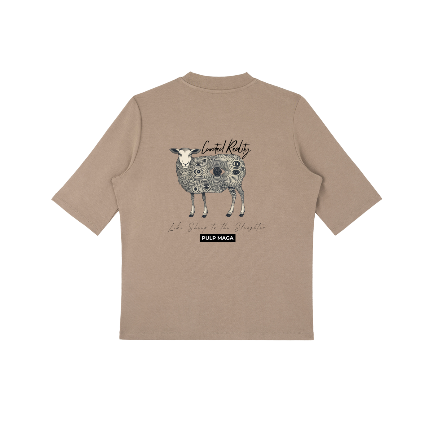 CURATED REALITY - Essential Mock Neck Tee