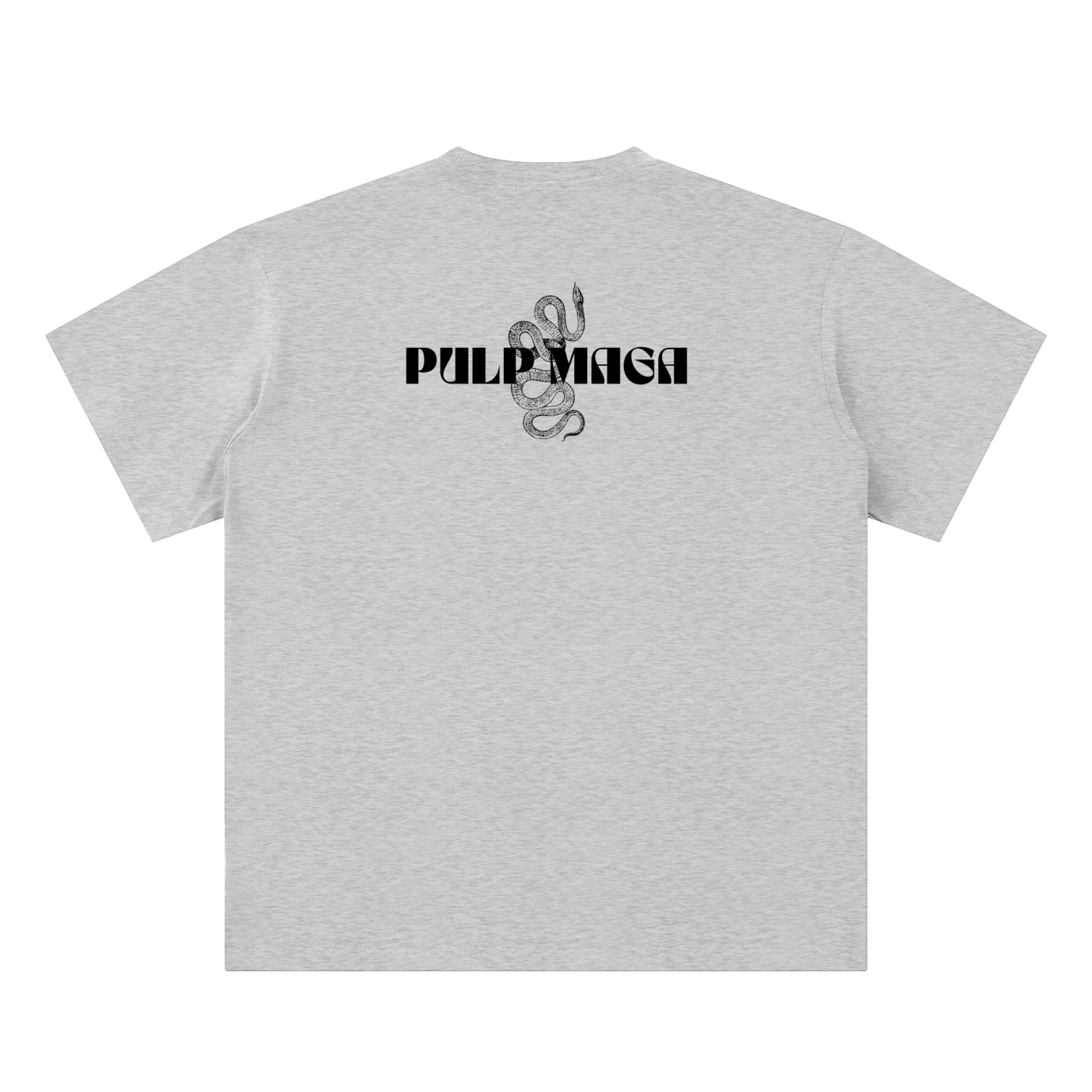 Flower gray tee with PULP MAGA logo