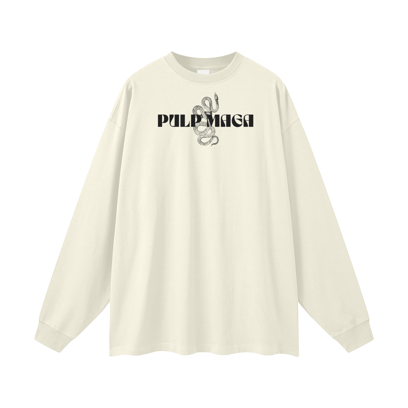 modern political streetwear tee with graphic logo in cream