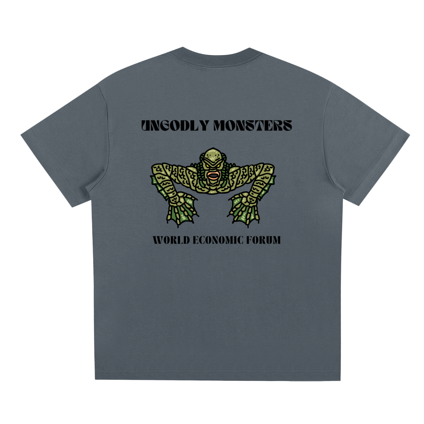 dark gray maga maga loves trump graphic tee 
