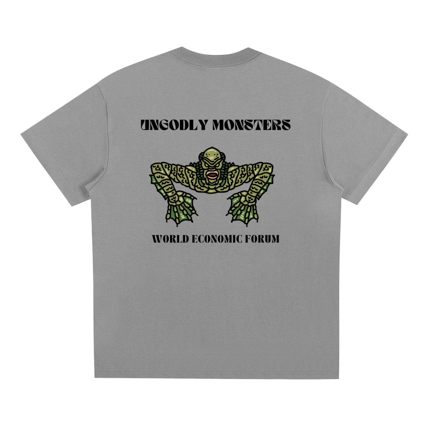 gray graphic republican world economic forum political tee