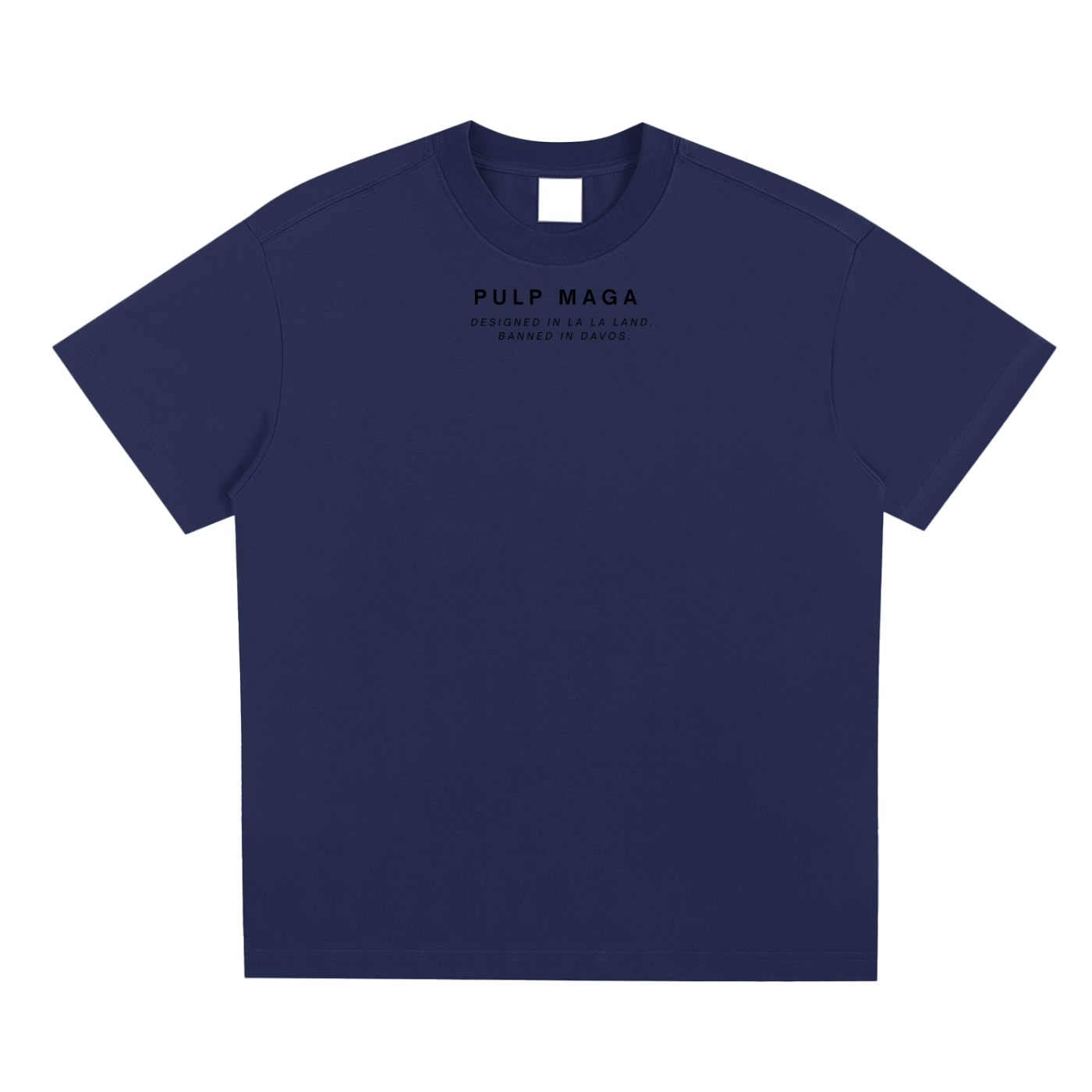 pulp maga logo tee in green blue