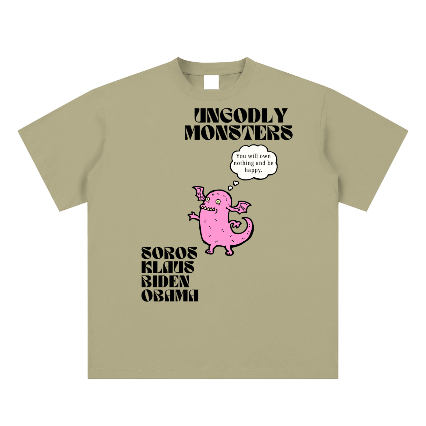 own nothing graphic pulp maga t-shirt 