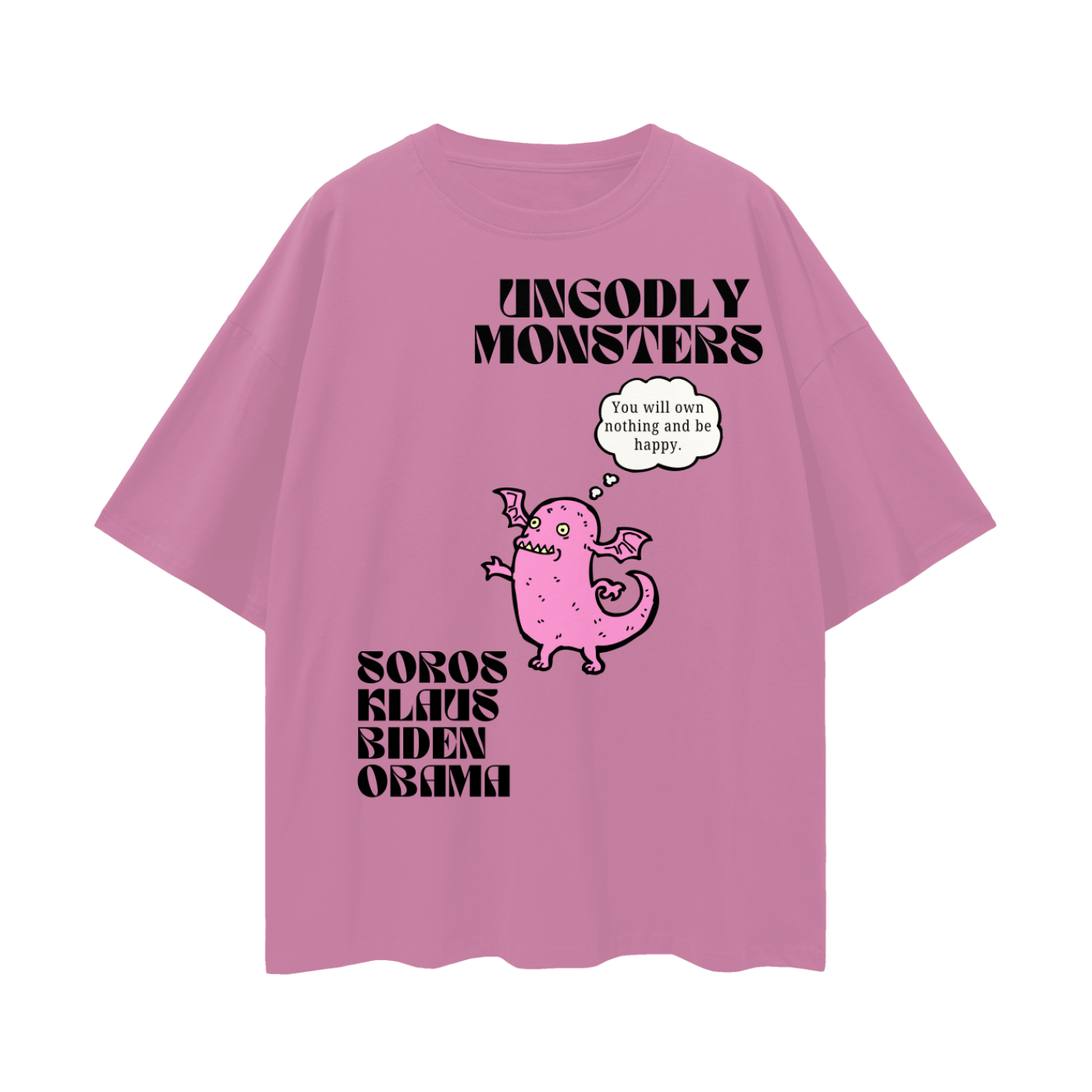limited edition Soros graphic tee in pink 