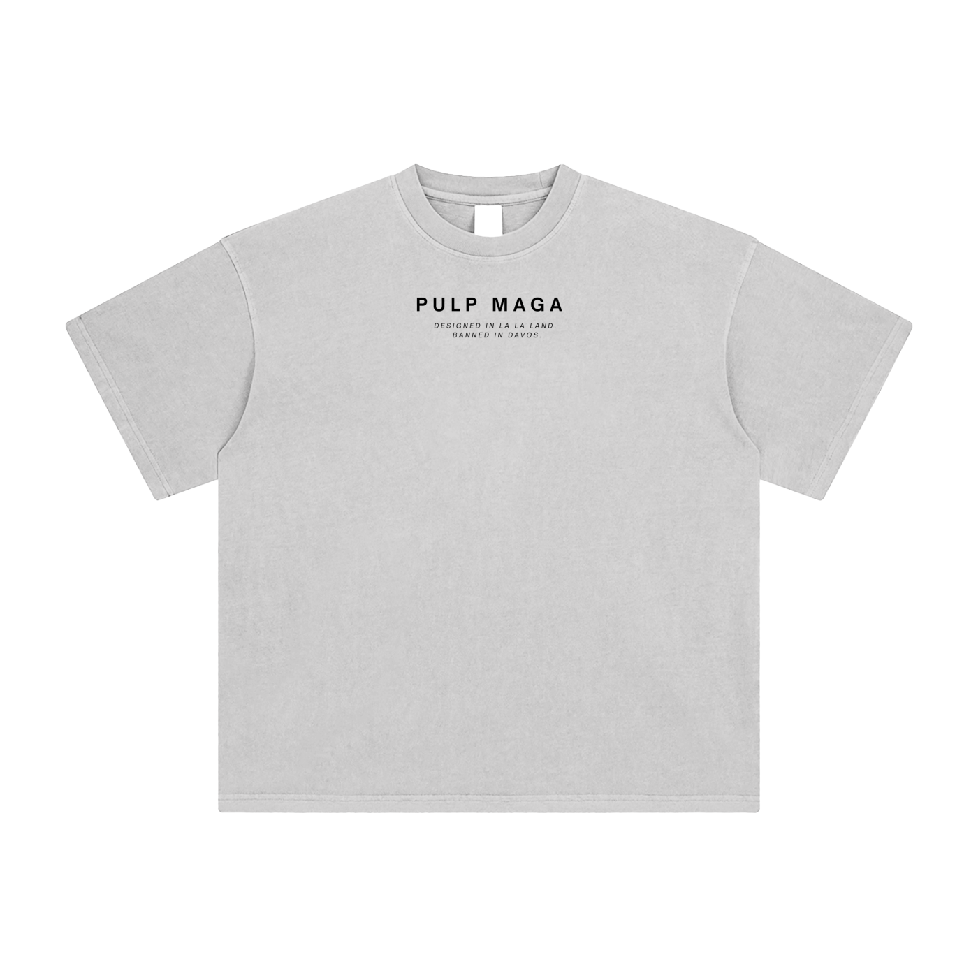 pulp maga logo tee in ash gray 