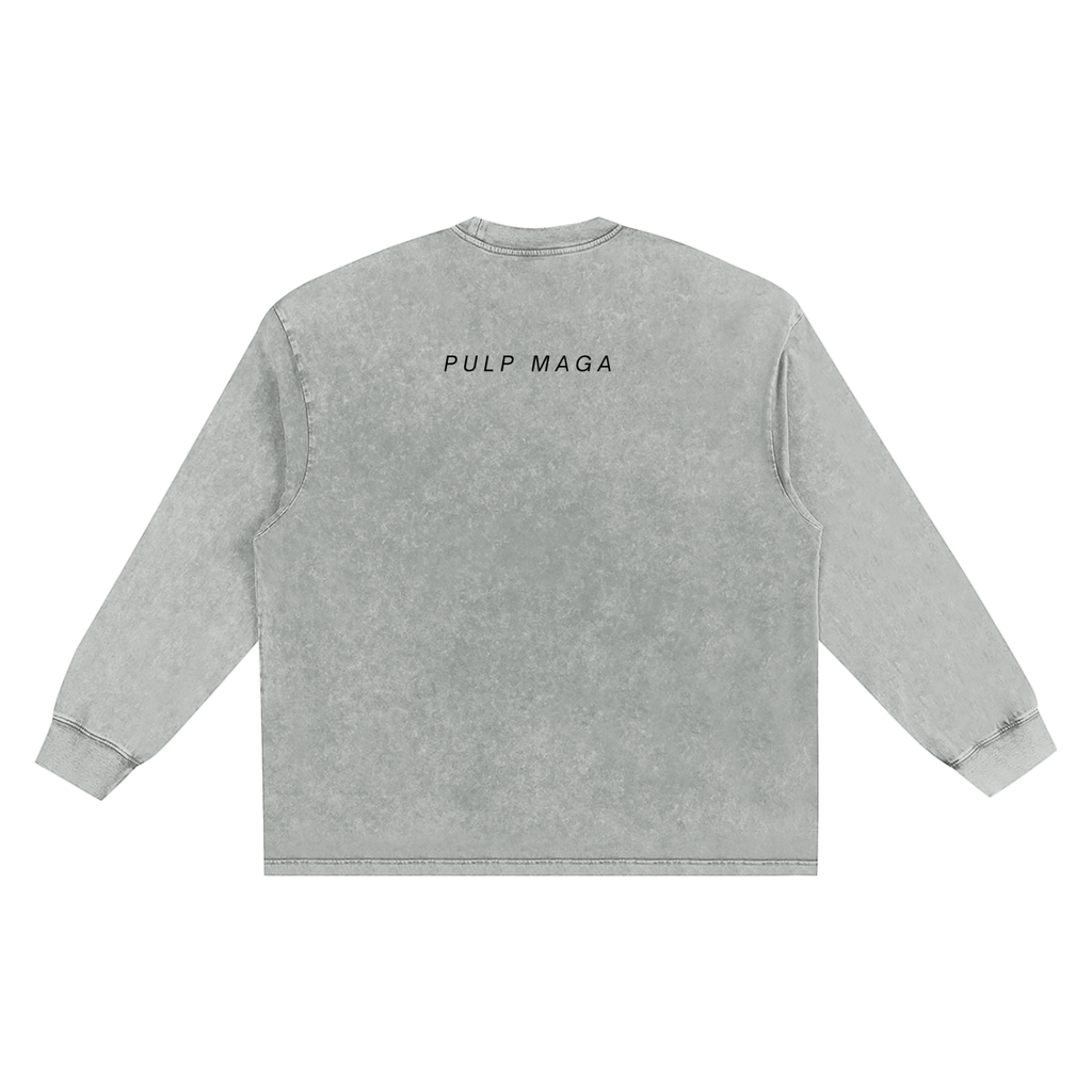 gray vintage washed trump maga style shirt