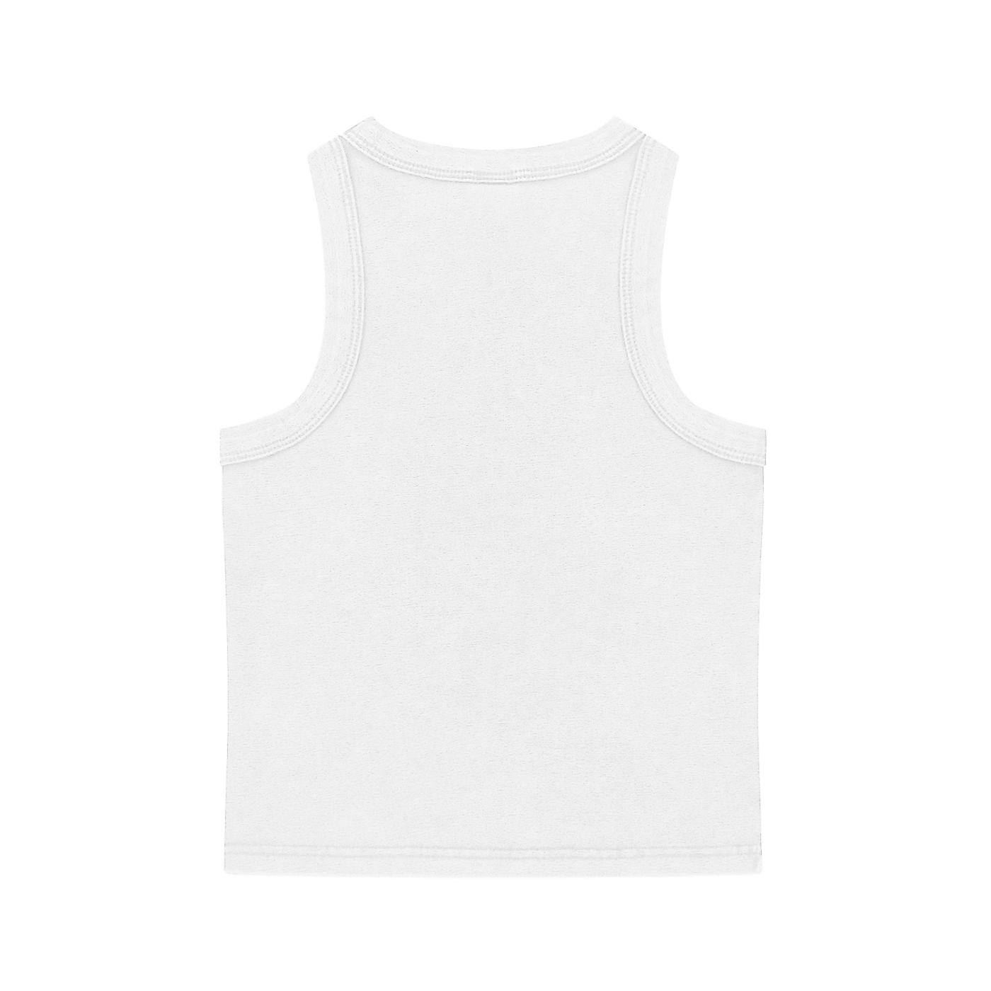 white 90s minimal tank top